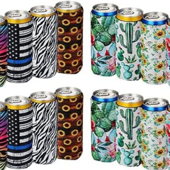 5 pack Slim Can Koozie Select Pattern - Picture 6 of 6